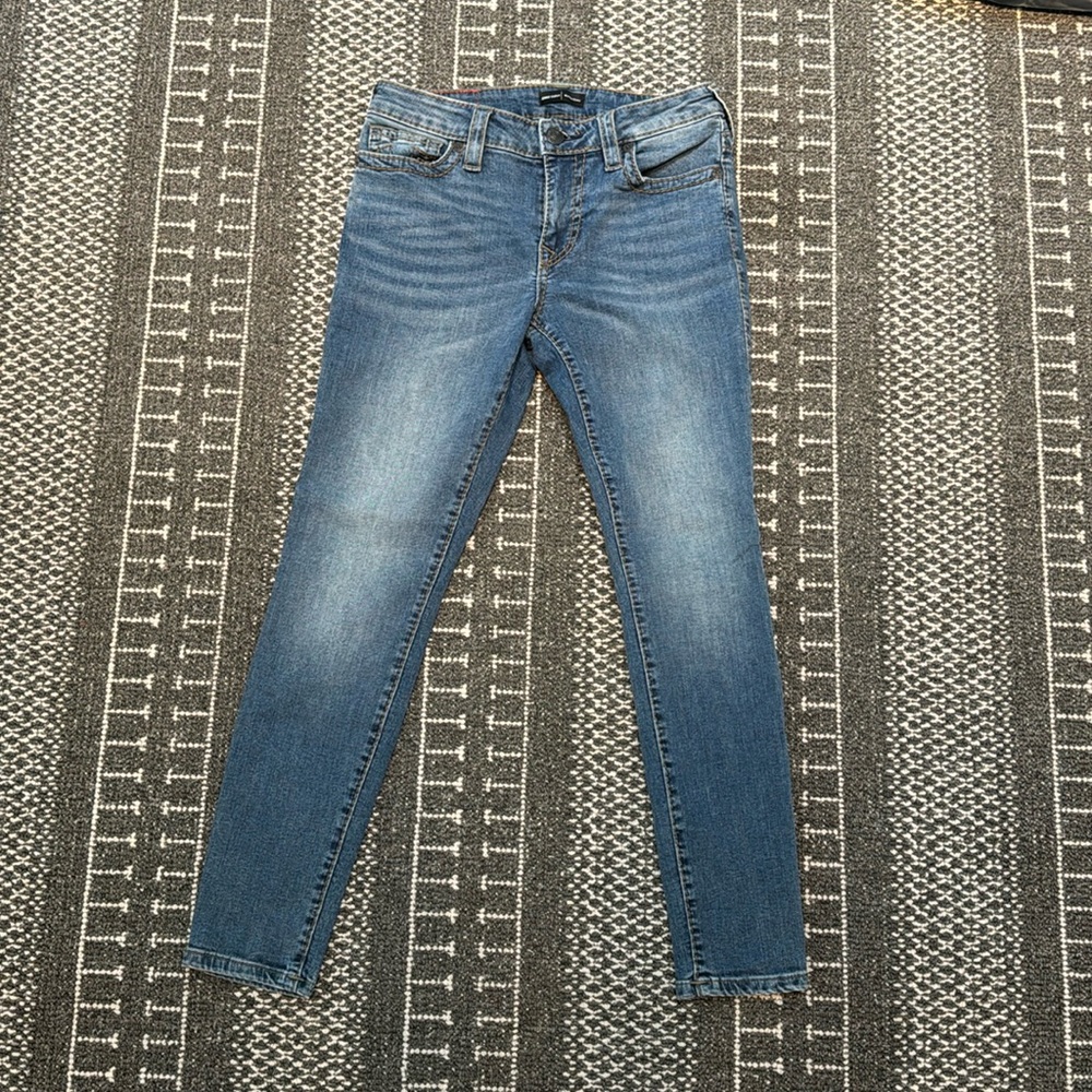 Mid rise skinny jeans